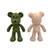 bear shaped natural latex teether toy